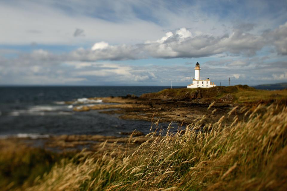 The lighthouse at Trump Turnberry Golf Club in Turnberry, Scotland. Photo by Richard Heathcote/Getty Images