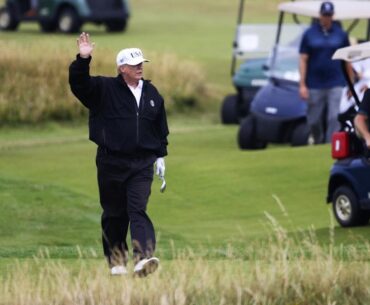 Trump's Turnberry vandalised over his plans for Gaza