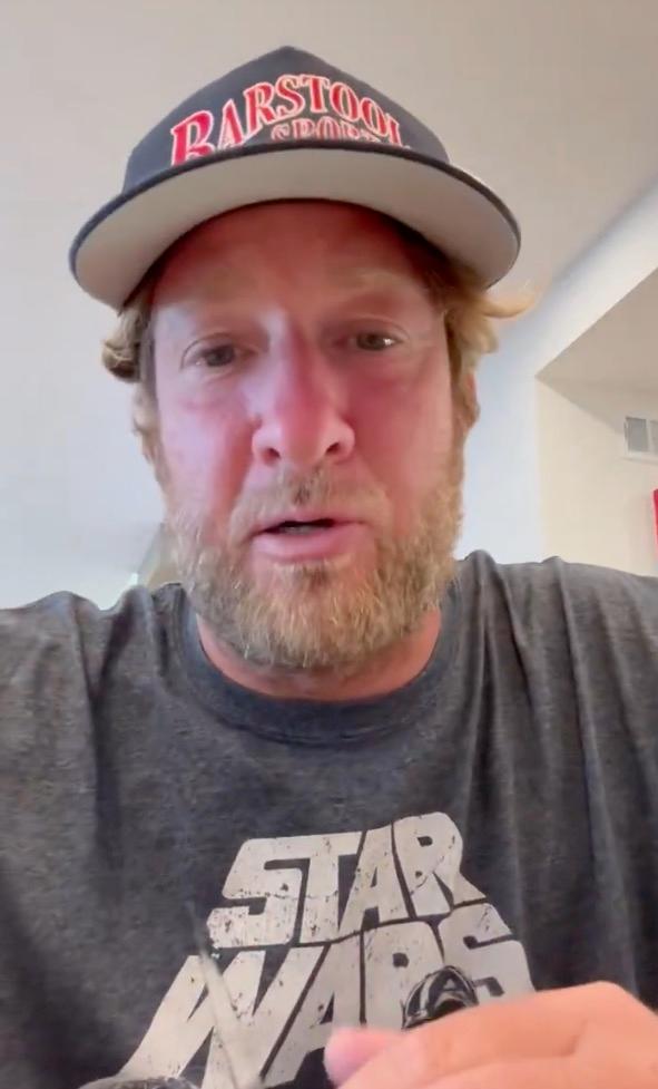 Dave Portnoy slammed Tiger Woods’ request for privacy with girlfriend Vanessa Trump. X/stoolpresidente