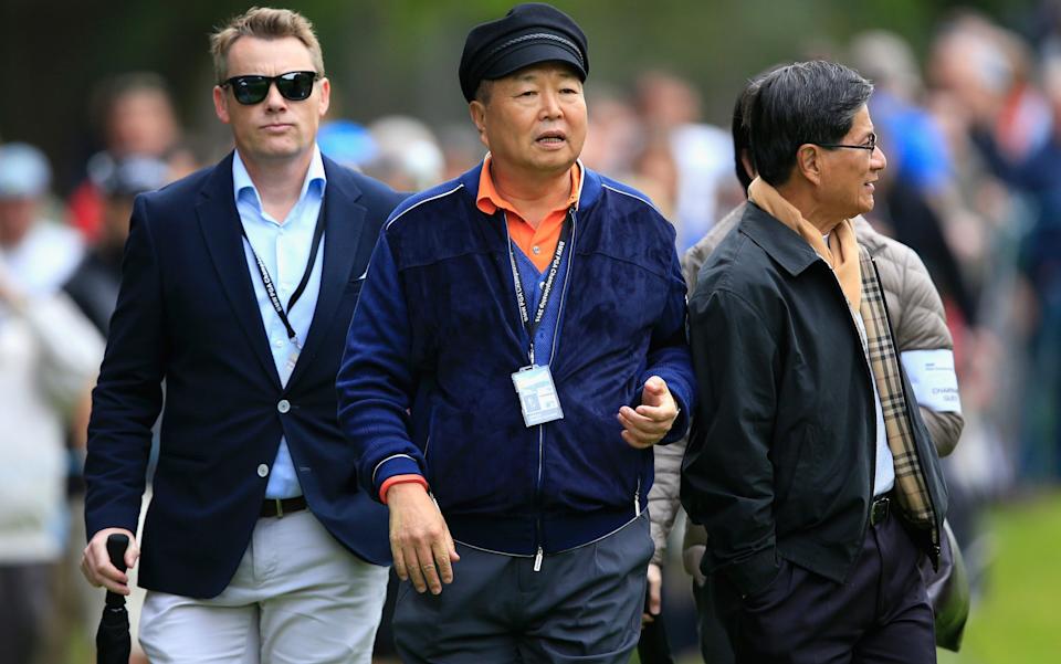 Chanchai Ruayrungruang (centre), chairman of Reignwood Group, at Wentworth