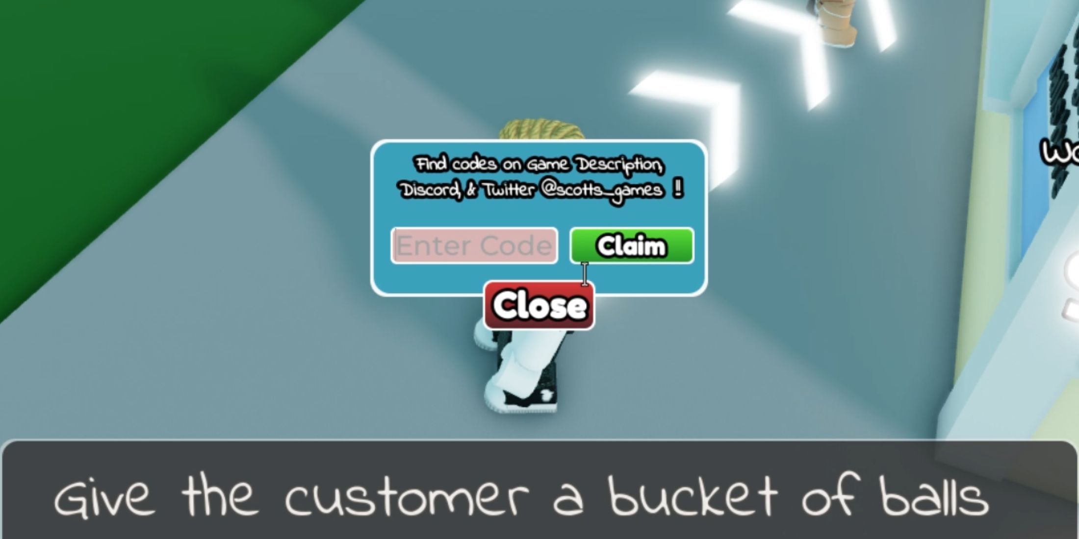 Golf Range Tycoon - the codes tab