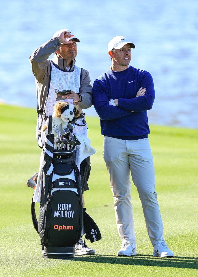 McIlroy had been unhappy with his new clubs so had his old set delivered to the course