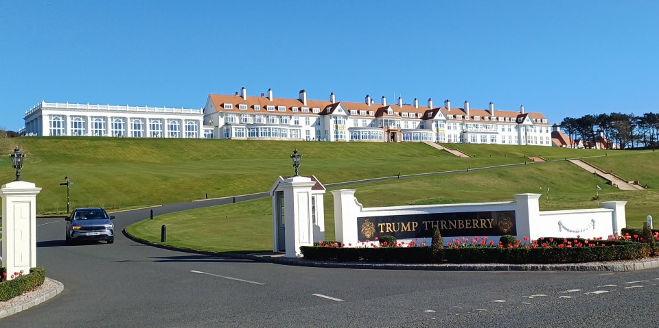 Trump Turnberry hotel entrance.
