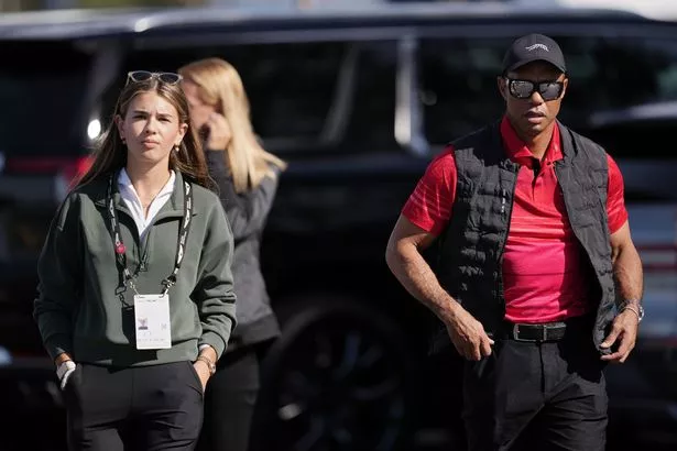 Kai Trump and Tiger Woods