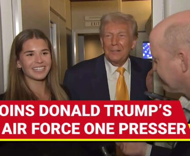 Kai Trump Breaks Internet With This Statement At US President’s 2 AM Air Force One Presser