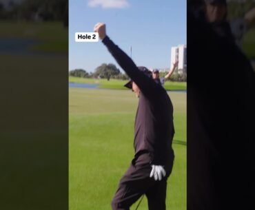 Phil Mickelson holes out back to back!