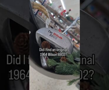 Is this an original 1964 Wilson 8802 putter? #vintage #golf #retro