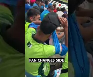Pakistan fan wears India's jersey over Pakistan's during CT match in Dubai |Sports Today