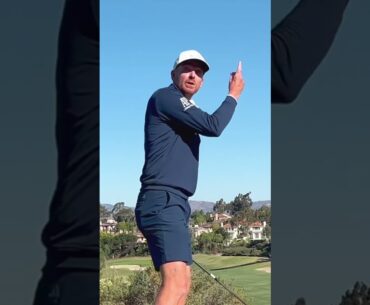 Swing on plane for straighter shots! 🏌🏽