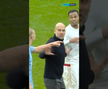 Pep Guardiola went full ‘nightclub bouncer’ 🚔 #shorts #PremierLeague