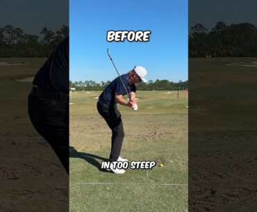 Fix your Over the Top Steep Golf Swing with this Drill