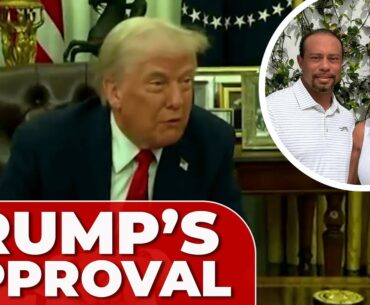 TRUMP gives his BLESSING to VANESSA TRUMP'S relationship with TIGER WOODS