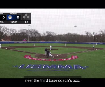 Travis Campbell USMMA 10 pitch inning vs Yeshiva