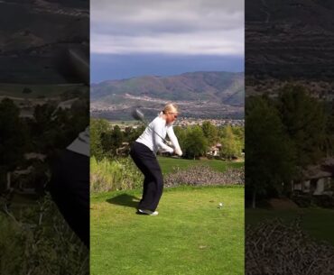 Give the best way #golfgirl #golf #golfskill #golfer #golfswing #golftechnique #golfgear