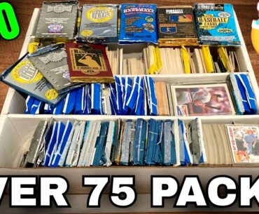 I BOUGHT 75+ PACKS OF BASEBALL CARDS FROM GOODWILL!