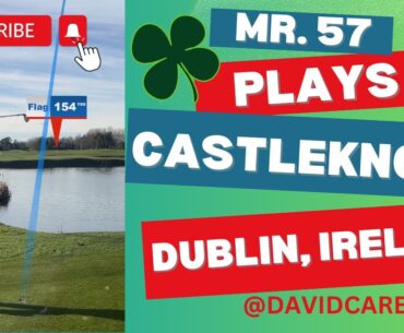 Pro Golfer David Carey plays 18 holes at Castleknock Golf Club-Dublin, Ireland