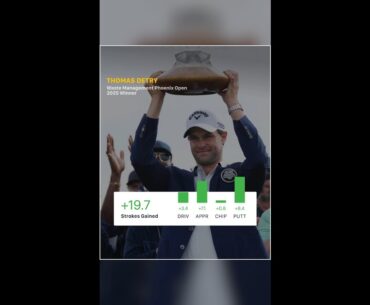 Thomas Detry Wins The Waste Management Phoenix Open – Strokes Gained Recap