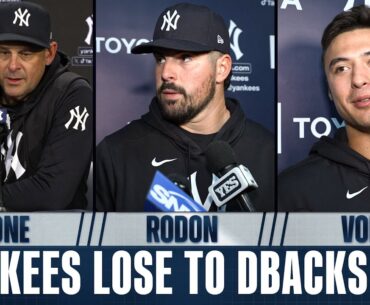 Aaron Boone, Carlos Rodon and Anthony Volpe on Zac Gallen's dominant performance in Yankees' loss