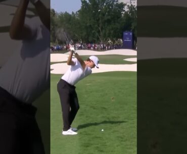 Rasmus Hojgaard Wedge Shot 2024 #rasmushojgaard  #dpworldtour  #golfswing #golftechnique