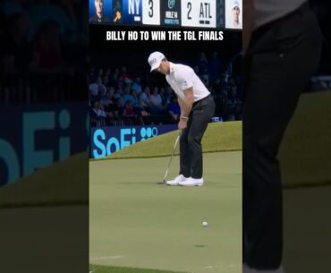 BILLY HO CLUTCH HAMMER & PUTT FOR THE LEAD WITH ONE TO PLAY. ATLANTA WINS FIRST EVER TGL FINALS.