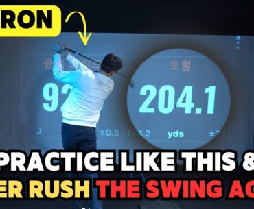 Never rush the downswing & generate an effortless golf swing! [GAIN DISTANCE & SPEED]