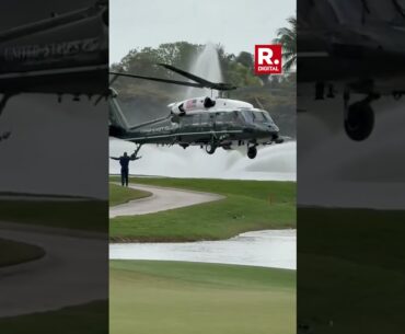 US President Donald Trump’s Dramatic Entry On Marine One In Miami Goes Viral