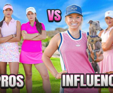 Social Media Golfers vs Tour Pros ft. Hailey Ostrom | Golf Girl Games Showdown