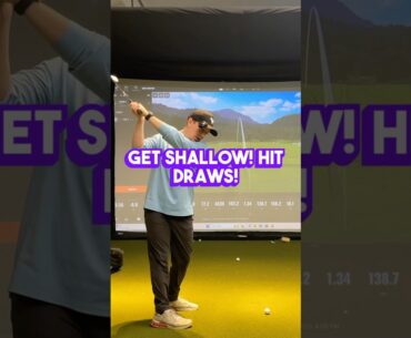 Get shallow! Hit draws! Guaranteed lower scores! #golf #golftips #golfswing #golfer #golflife