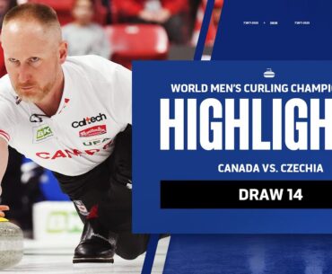 Canada vs. Czechia Highlights | World Men's Curling Championship: Draw 14