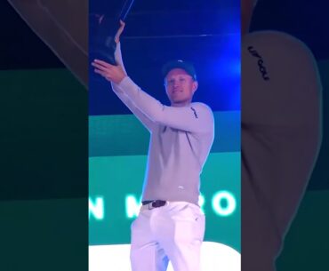 LIV Golf Riyadh champ Adrian Meronk celebrating his win! 🏆 🔥 #LIV #Golf #golfer #tigerwoods