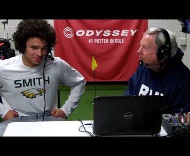 The younger Partee(Jordan) with Andy D. at Ben L. Smith Men's Hoops State Title Recap Show 3/20/25..