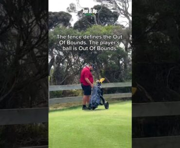 Ball Out Of Bounds is a Wrong Ball - Golf Rules Explained