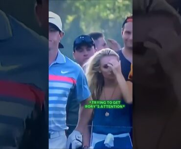 HOT Blonde Tries to Flirt With Rory Mcilroy!#golf #shorts #hotblonde