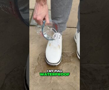 How did the Payntr 87SC hold up to the Waterproof test? #golf #golfshoes