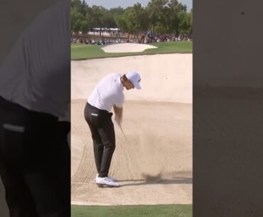 Rasmus Hojgaard Fairway Bunker Shot 2024 #rasmushojgaard  #dpworldtour  #golfswing #golftechnique