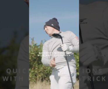 Quickfire Questions with Matt Fitzpatrick 🏌🏼‍♂️🔥 #golfswing #golf #golfer