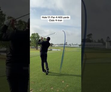 Watch Rory McIlroy go low on the final four holes...
