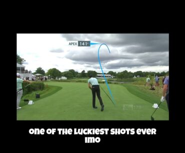 Cameron Davis Gets Incredibly Lucky with Tee Shot! #golf #pgatour #camerondavis