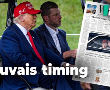 Après les droits de douane, la partie de golf de Donald Trump aura rarement autant agacé