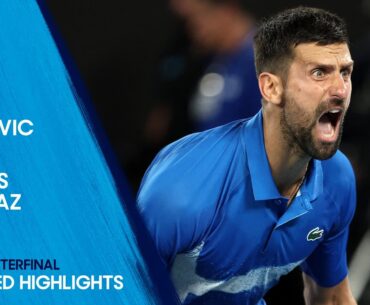 Novak Djokovic v Carlos Alcaraz Extended Highlights | Australian Open 2025 Quarterfinal