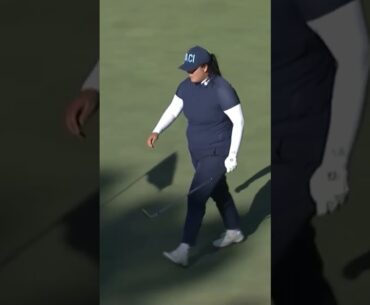 Angel Yin with the chip in to go 1Up 💥