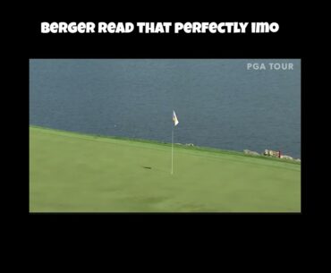 Daniel Berger Reads Shot Excellently for Double Eagle! #golfer #pgatour #danielberger