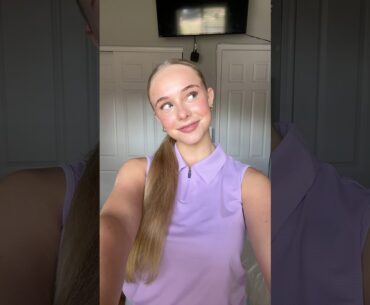 going to golf practice! #ellahperry #golf #golfgirl #lipsync #shorts #outfit #purple #outfit #cool