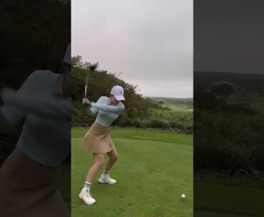비오는 날 ☔️ 에도 멈추지않는 멋진 샷 💙 | KLPGA 우승희 프로 레슨_1:1/필드 #golfswing #golf #koreagolf
