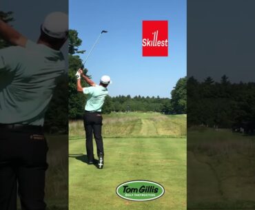 Charl Schwartzel of #livgolf rips a tee shot with #tomgillisgolfinstruction !