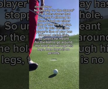Straddling the Line or Not? - Golf Rules Explained