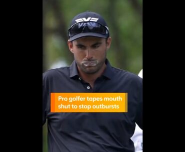 Pro Golfer Tapes Mouth Shut to Stop Outbursts