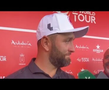 Declaraciones de Jon Rahm tras la primera jornada del Estrella Damm Andalucía Masters(segunda parte)