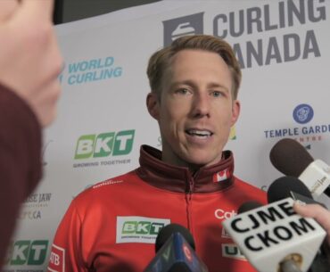 Media Scrum - Bronze Medal - 2025 BKT World Men's Curling Championship