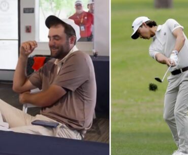 Scottie Scheffler's hilarious reaction to Min Woo Lee's action-filled winning putt at Houston Open